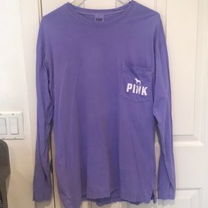 Long Sleeve Pink T Shirt